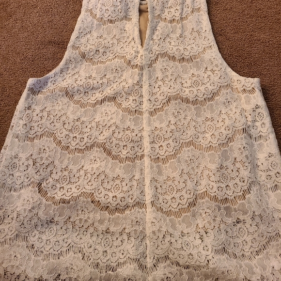 Love,fire blouse size S cream/tan - Picture 8 of 13